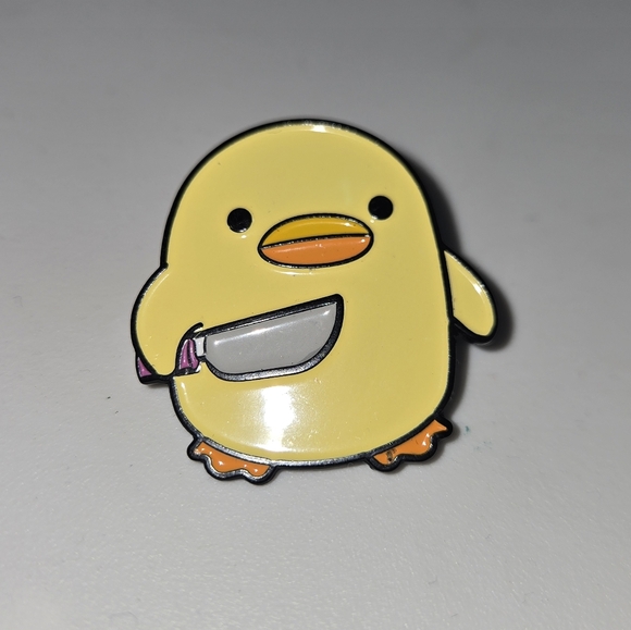 Enameled Lapel Pin Cute Yellow Duck - Picture 2 of 6
